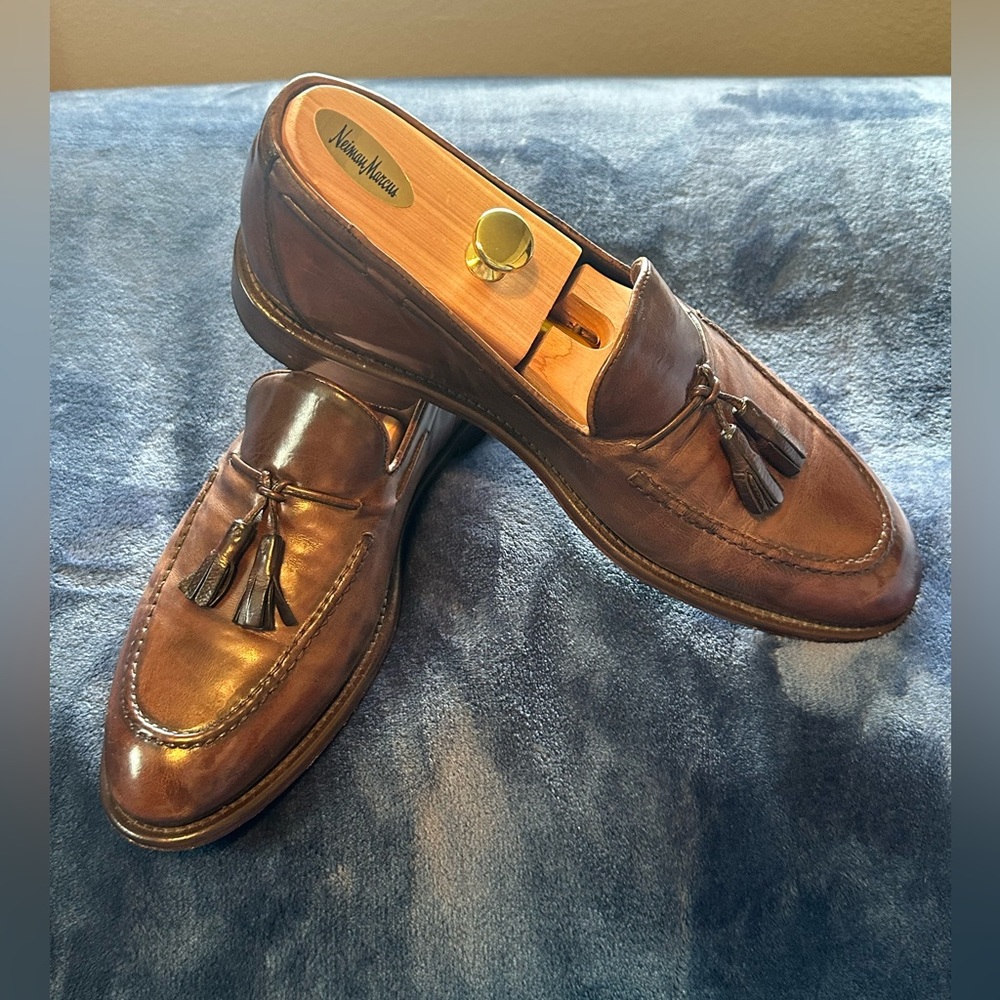 Johnston & Murphy
Bryson tassel loafer tobacco dip dyed calfskin